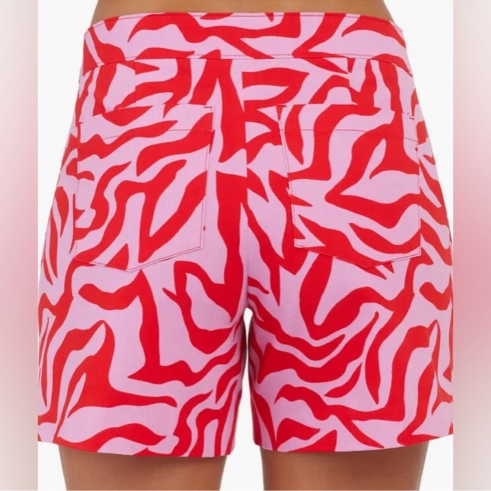 Spanx On The Go size XL True Red pink zebra printed pull on women’s shorts - Picture 3 of 15